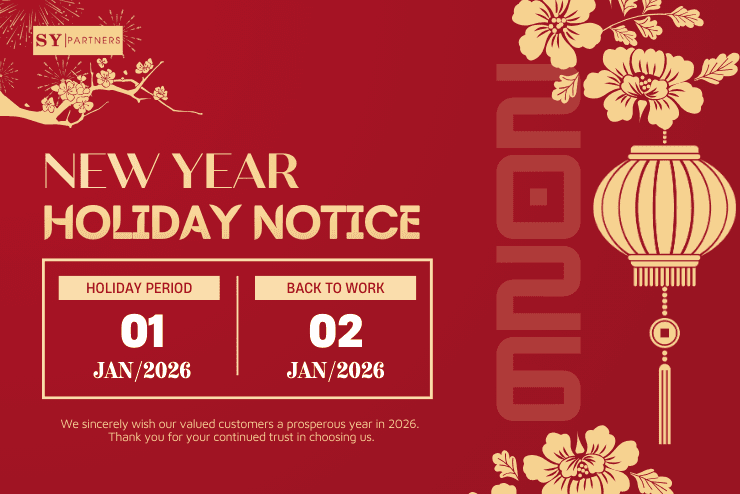 Notice of Year-End and New Year Holidays 2026