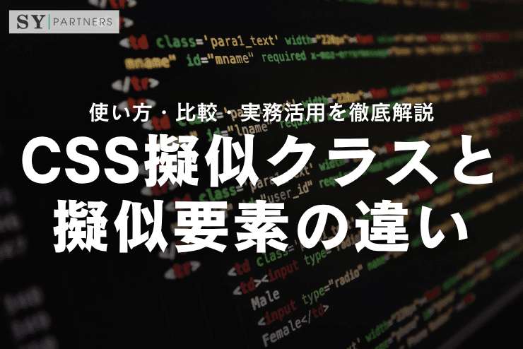 CSS擬似クラスと擬似要素の違いとは?使い方・比較・実務活用を徹底解説