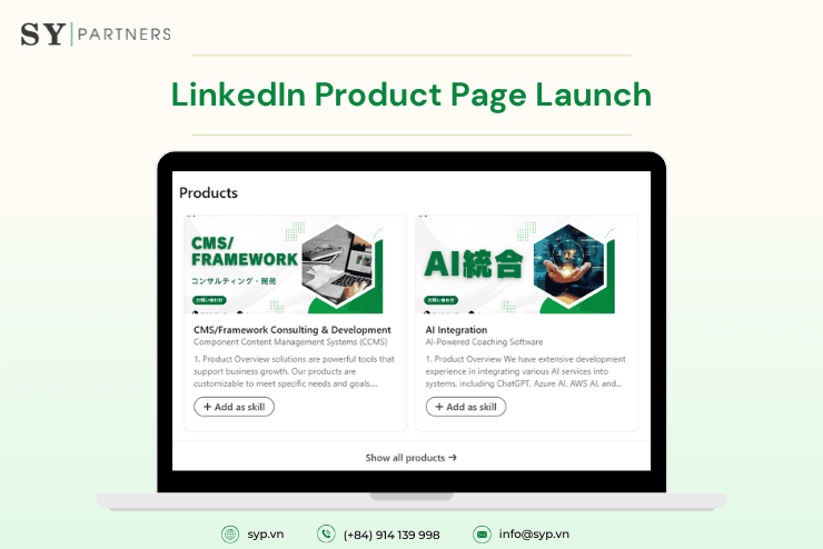 SY Partners Launches LinkedIn Product Page