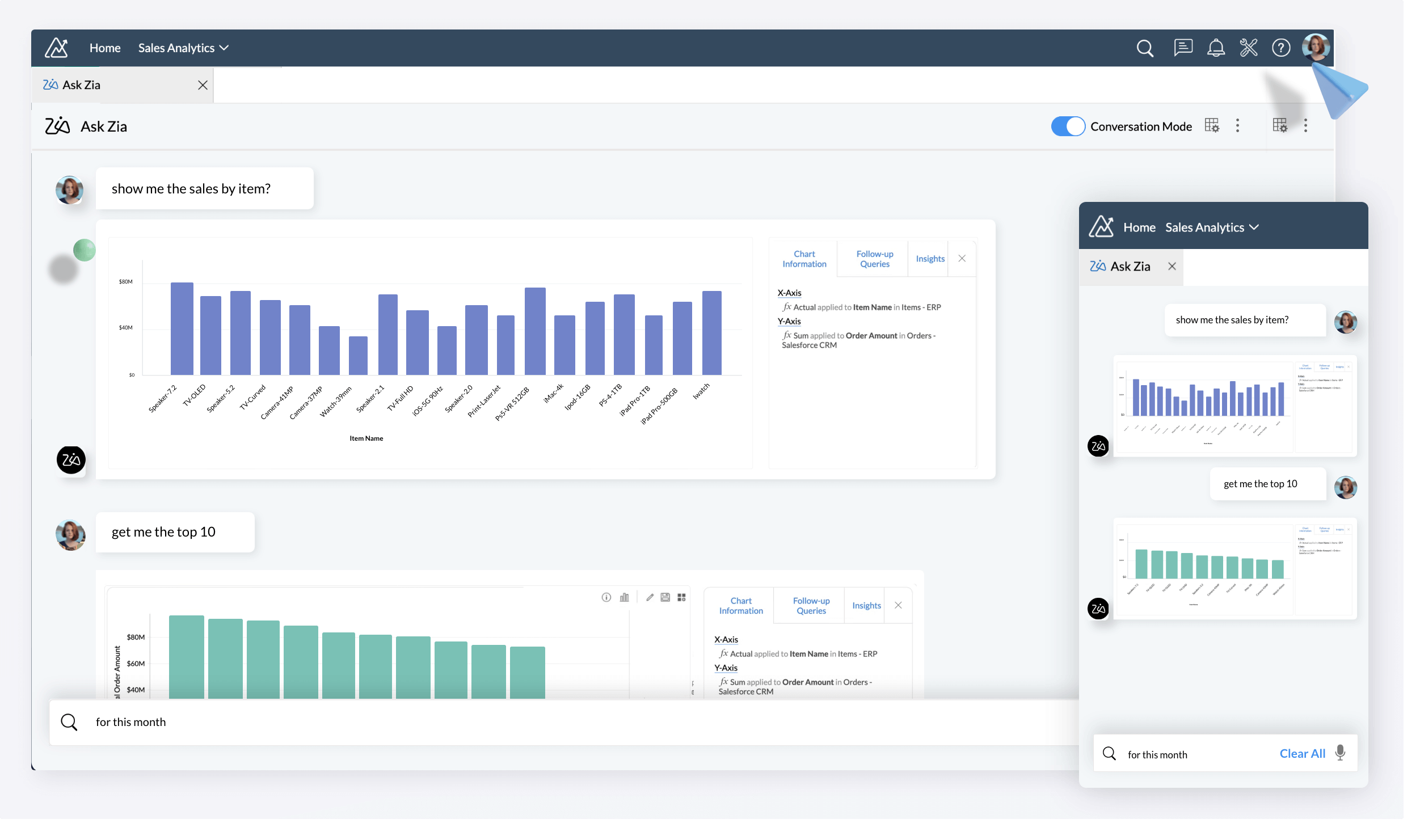 Zoho AIアシスタント「Zia」