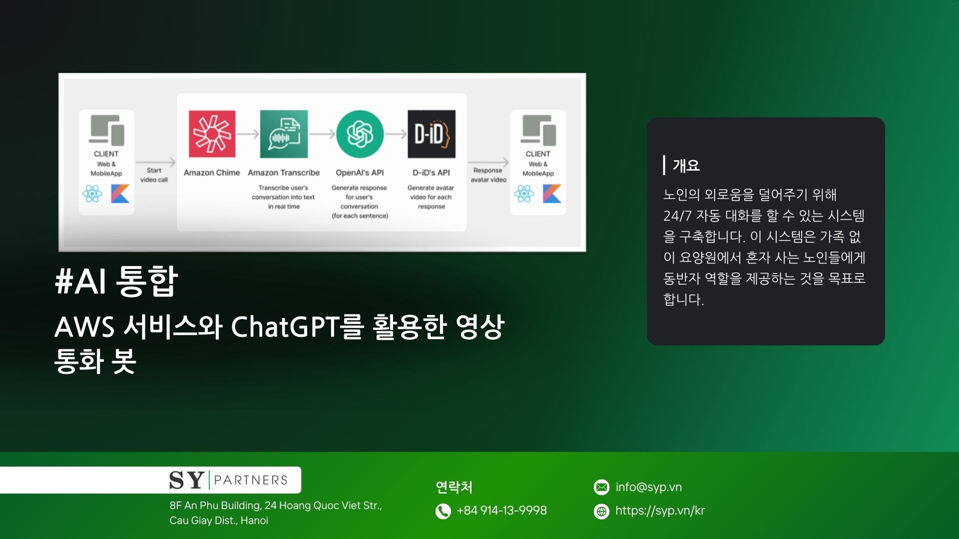 AWS 서비스와 ChatGPT를 활용한 영상 통화 봇​