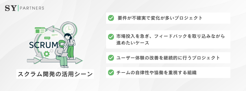 スクラム開発の活用シーン