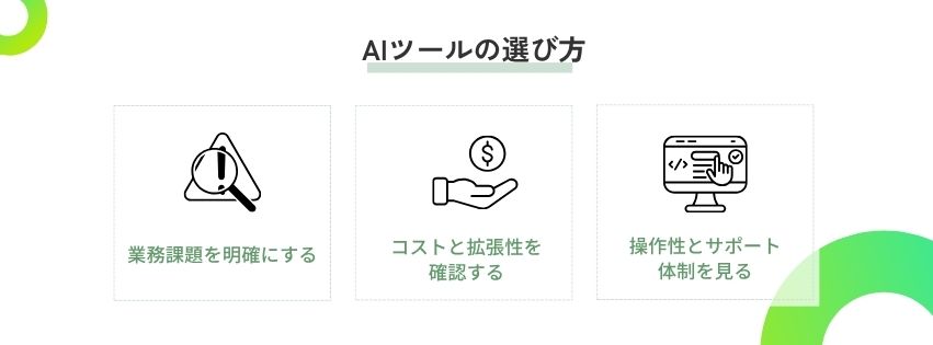 物流業向けAIツールの選び方