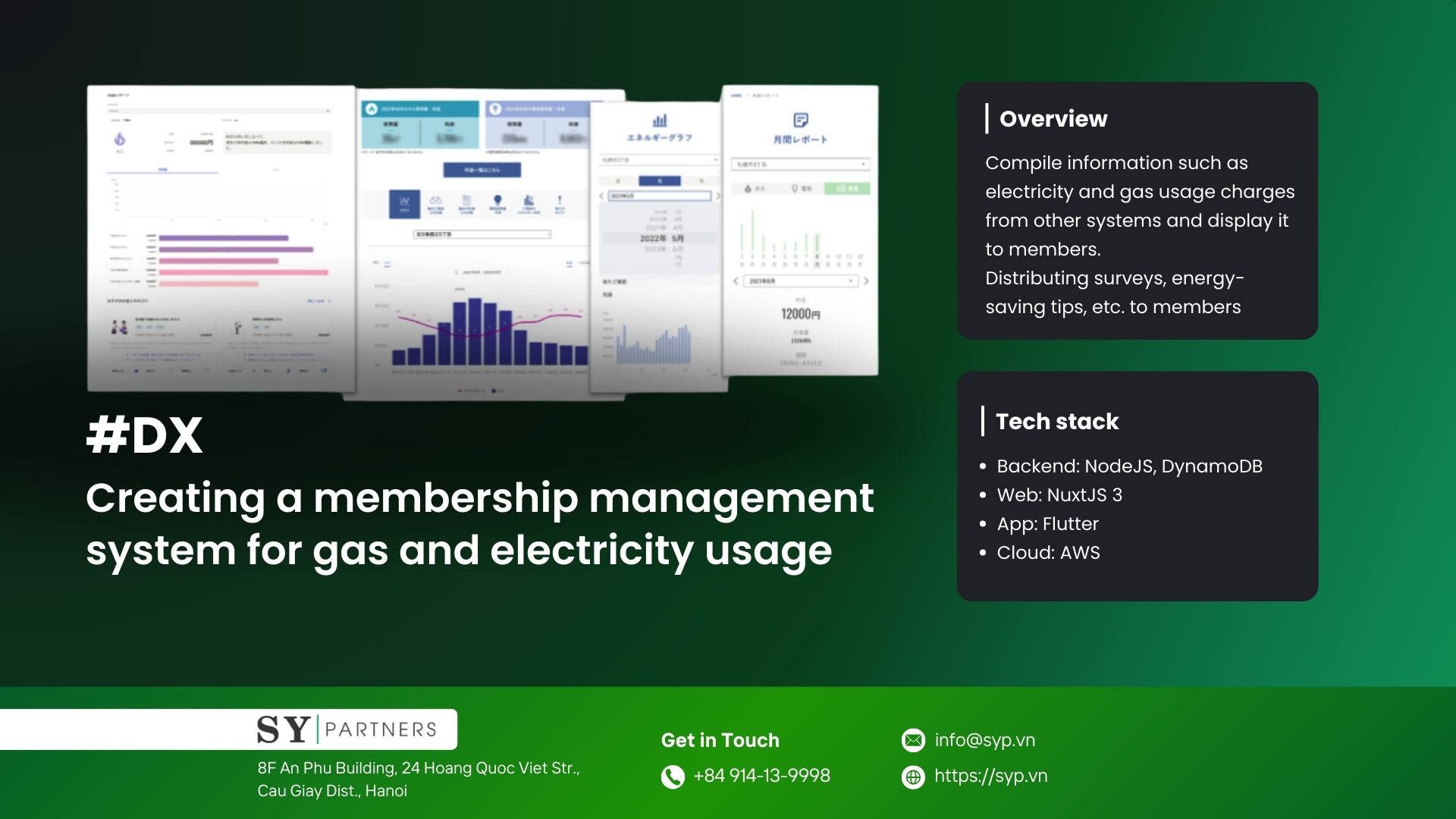 Creating a membership management system for gas and electricity usage