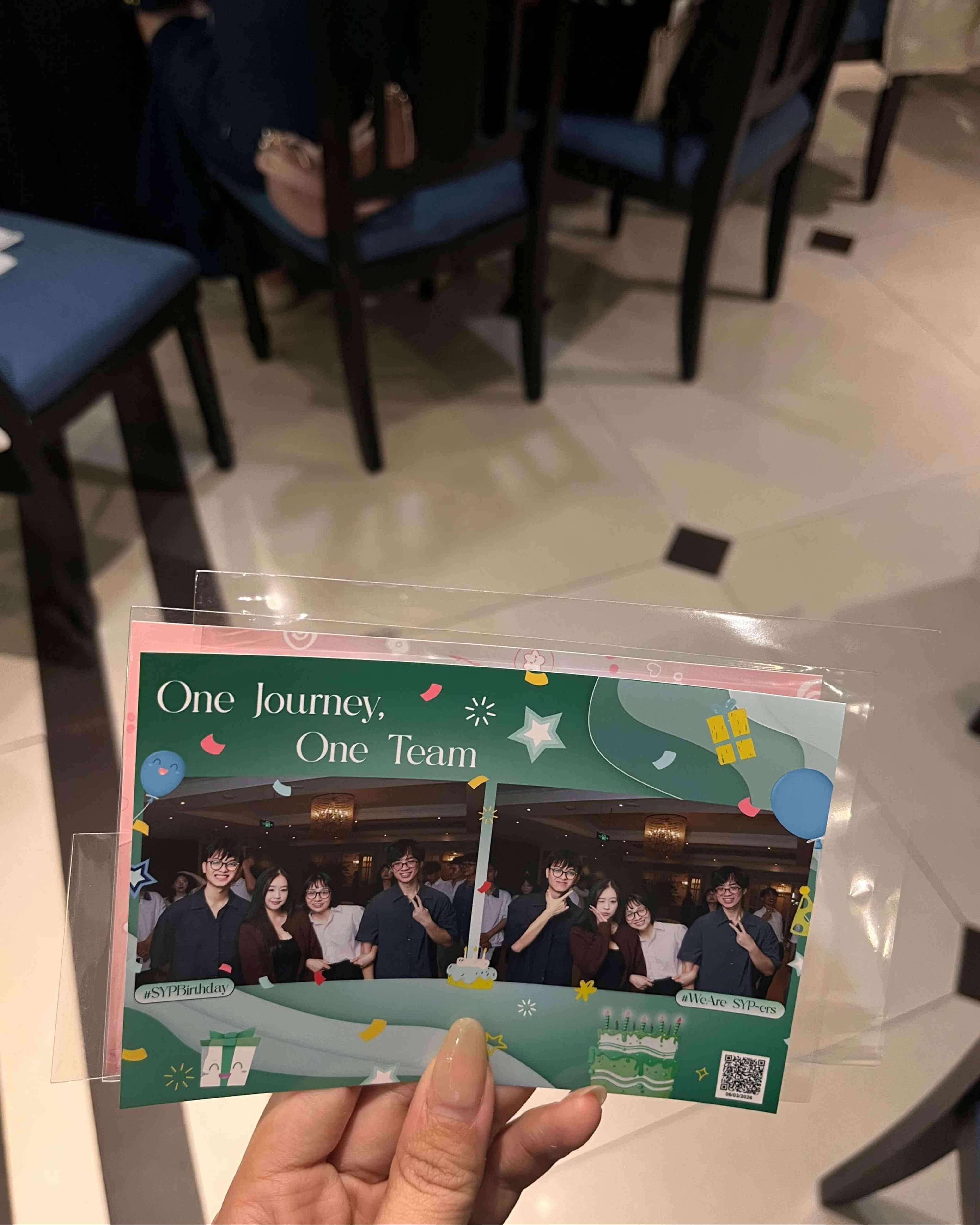 フォトブースでのチェックイン