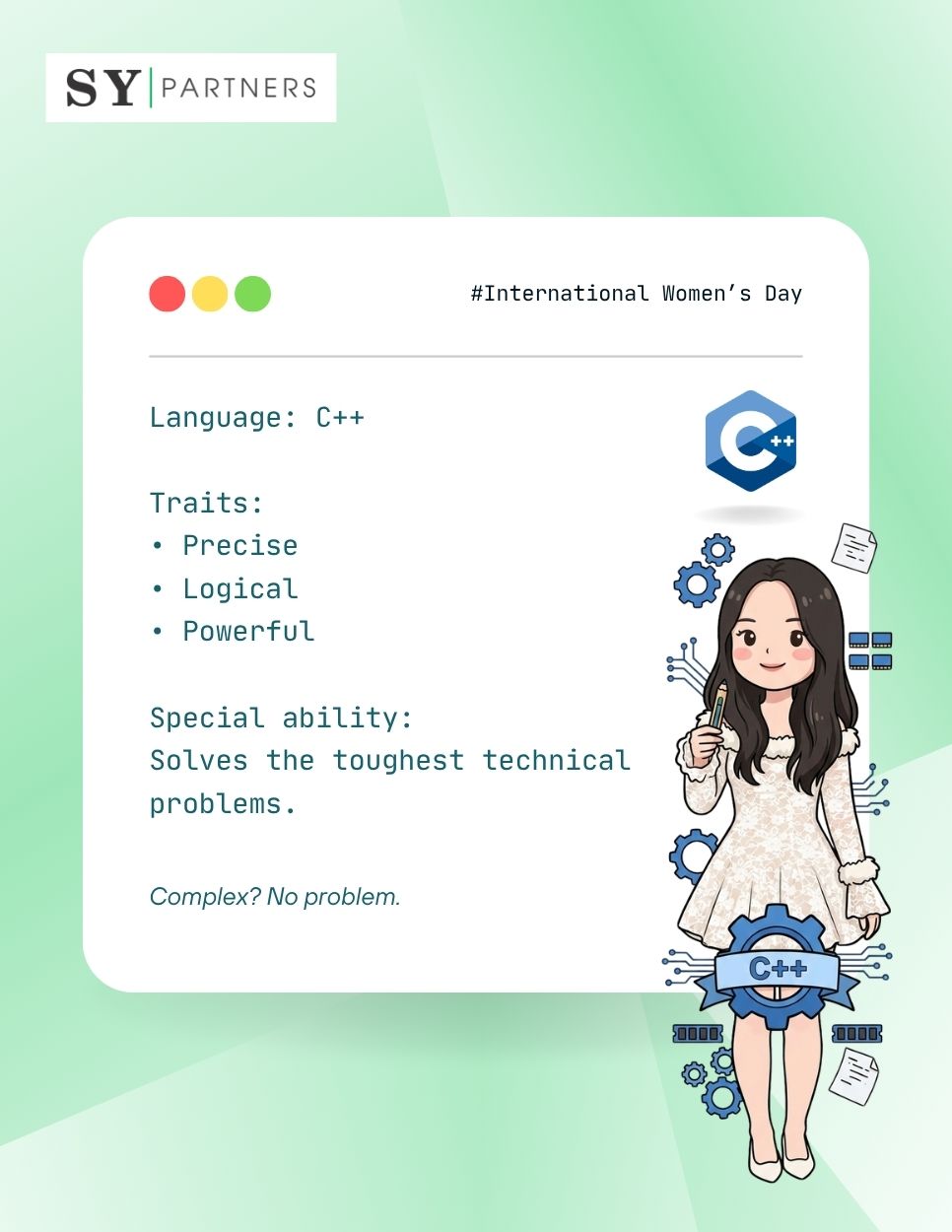 If Women at SY Partners Were Programming Languages