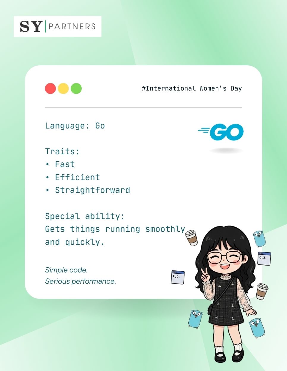 If Women at SY Partners Were Programming Languages