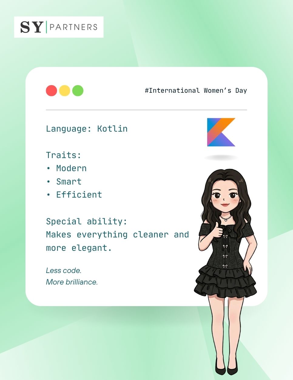 If Women at SY Partners Were Programming Languages