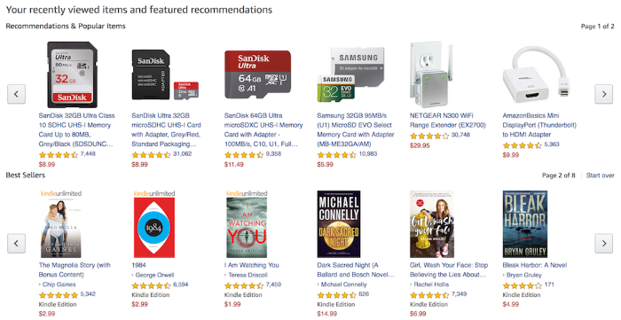 Amazon recommend