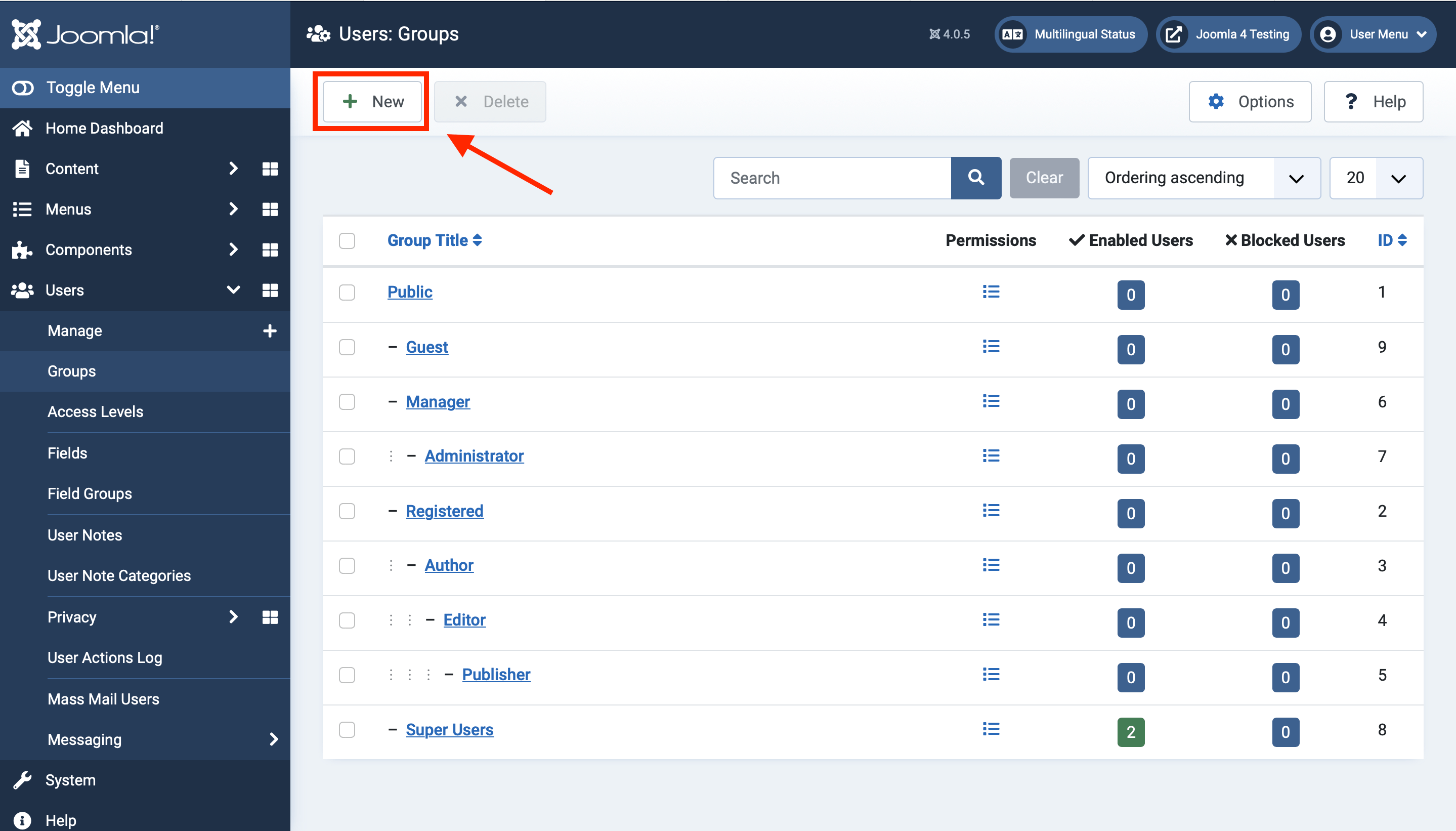 Joomla ユーザー管理と会員制サイト構築