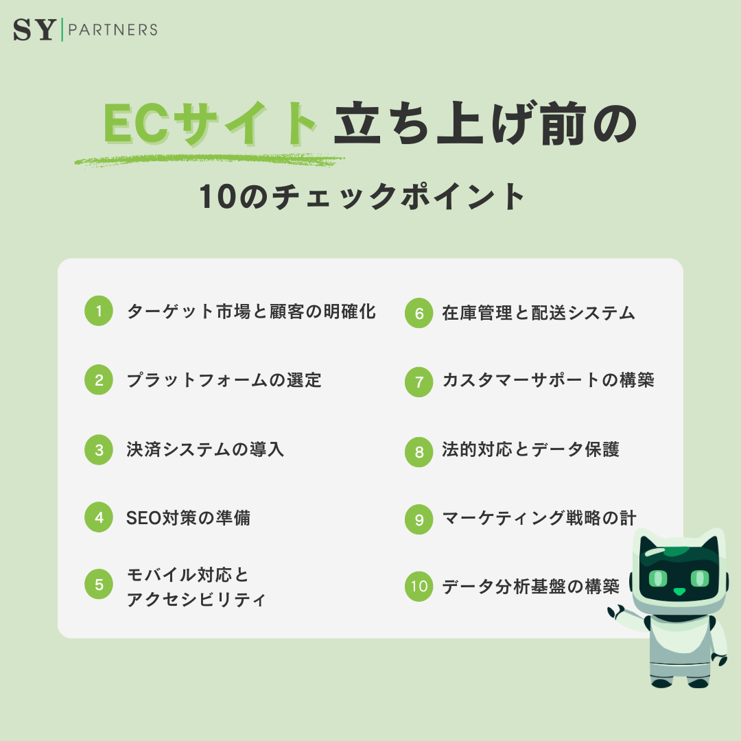 ECサイト立ち上げ前の10のチェックポイント