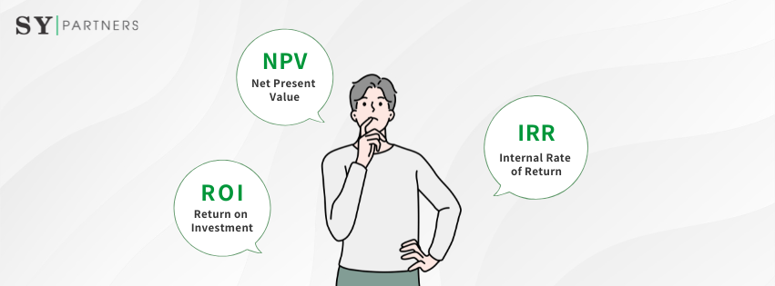 ROI・NPV・IRRの比較