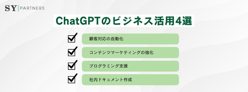 ChatGPTのビジネス活用4選