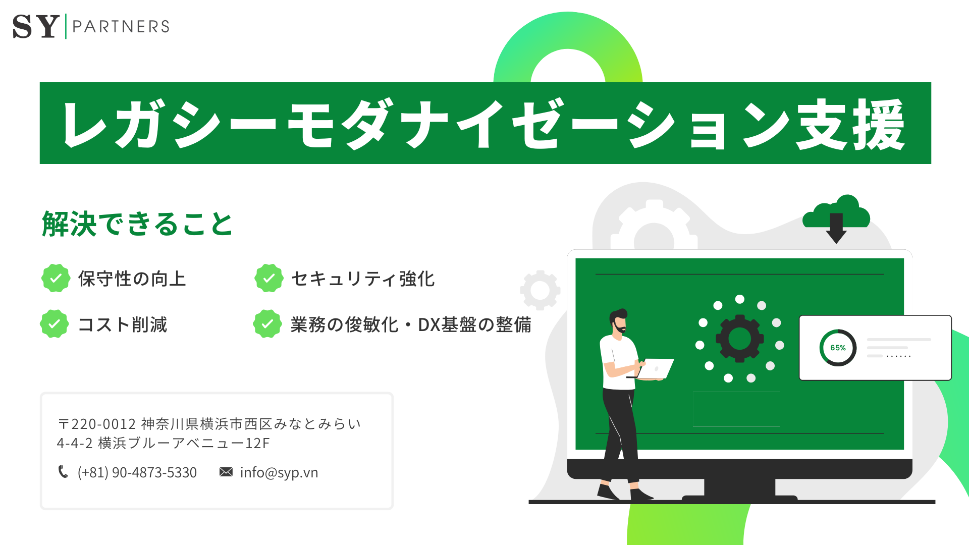 株式会社SY Partnersのレガシーモダナイゼーション支援サービス
