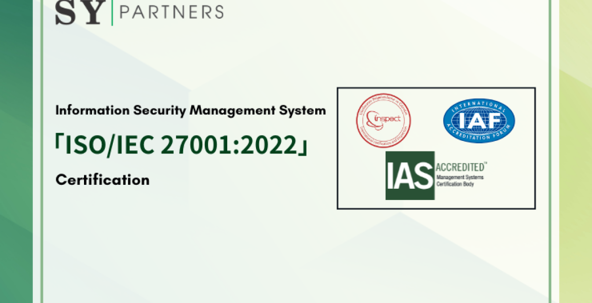SY Partners Acquires ISO/IEC 27001:2022 Certification 