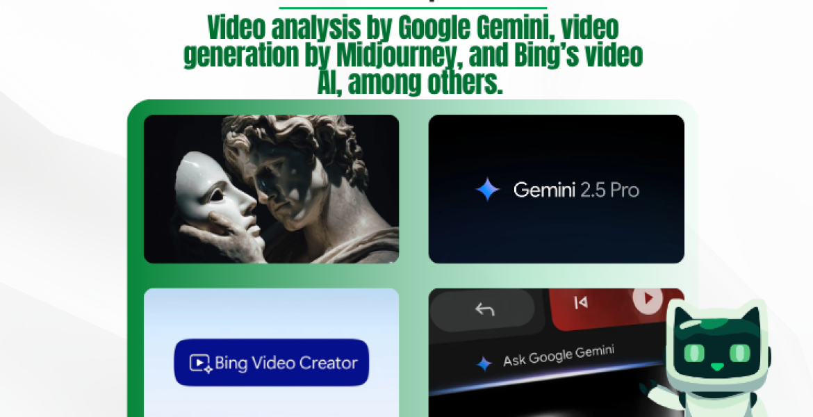Latest AI Updates: Video analysis by Google Gemini, video generation by Midjourney, and Bing’s video AI, among others. 