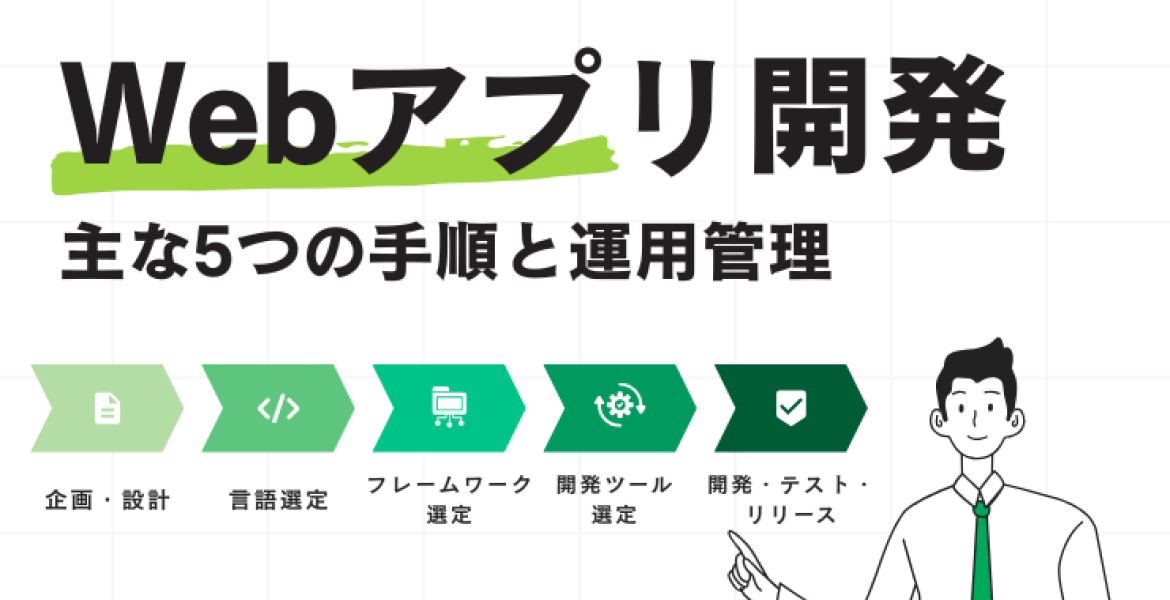 Webアプリ開発主な5つの手順と運用管理を解説