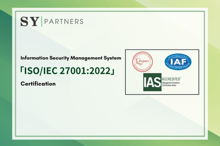 SY Partners Acquires ISO/IEC 27001:2022 Certification 