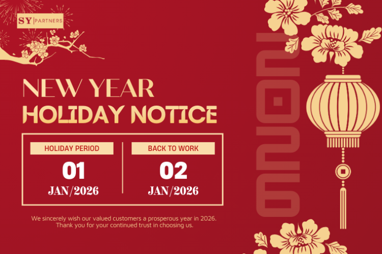 Notice of Year-End and New Year Holidays 2026