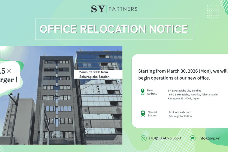 SY Partners Japan Office Relocation Announcement | 4.5× Expansion 
