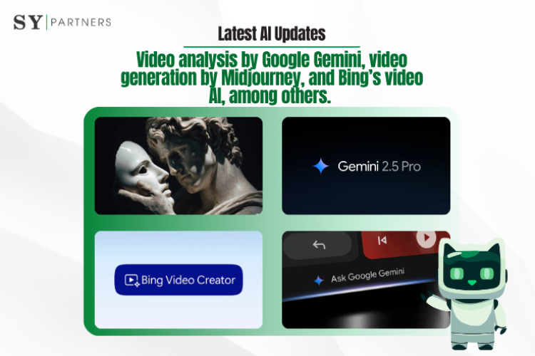 Latest AI Updates: Video analysis by Google Gemini, video generation by Midjourney, and Bing’s video AI, among others.