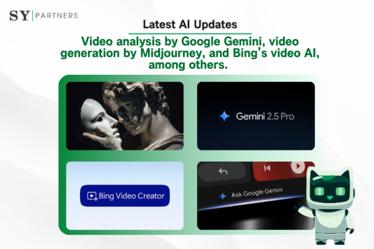 Latest AI Updates: Video analysis by Google Gemini, video generation by Midjourney, and Bing’s video AI, among others. 