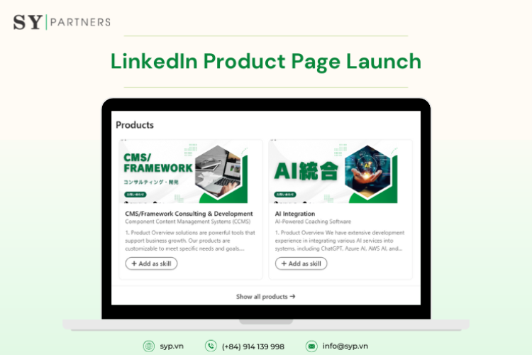 SY Partners Launches LinkedIn Product Page